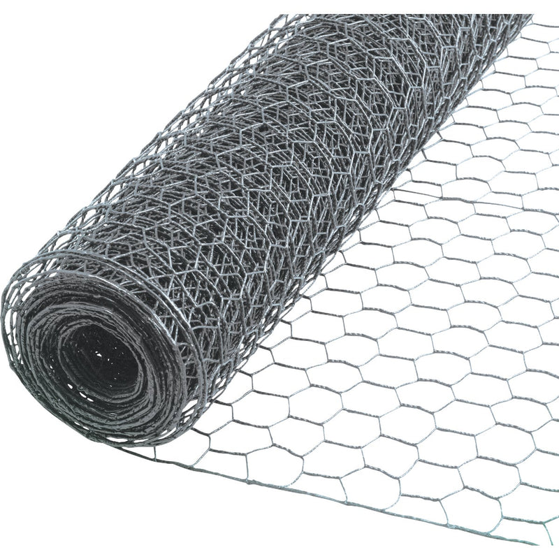 1 In. x 60 In. H. x 50 Ft. L. Hexagonal Wire Poultry Netting