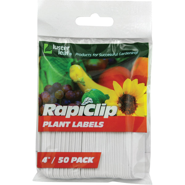 Rapiclip 4 In. Plastic Garden Marker Plant Label (50-Pack)