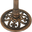 Best Garden Antique Bronze Flower Pedestal Bird Bath