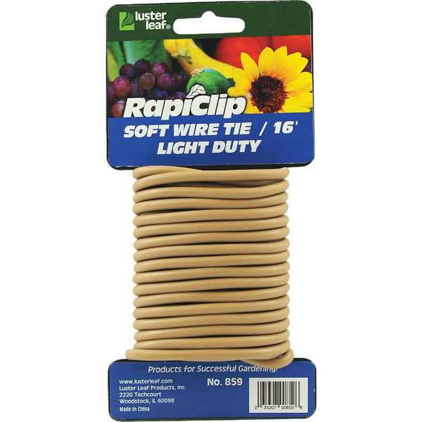 Rapiclip 16 Ft. Brown PVC/Rubber Light-Duty Garden Twist Tie