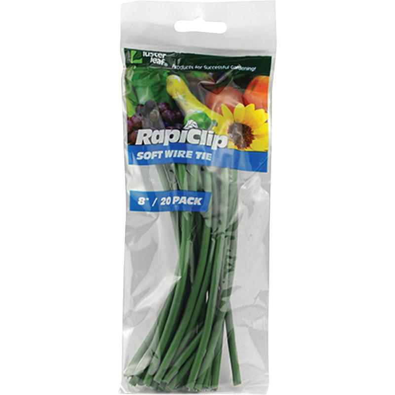 Rapiclip 8 In. Green Soft Wire Plant Tie (20-Pack)
