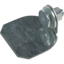 National DP5408 Galvanized Round Rail Steel Barn Door Rail End Cap