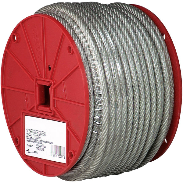 Campbell 3/16 In. x 250 Ft. Vinyl-Coated Galvanized Clothesline Cable