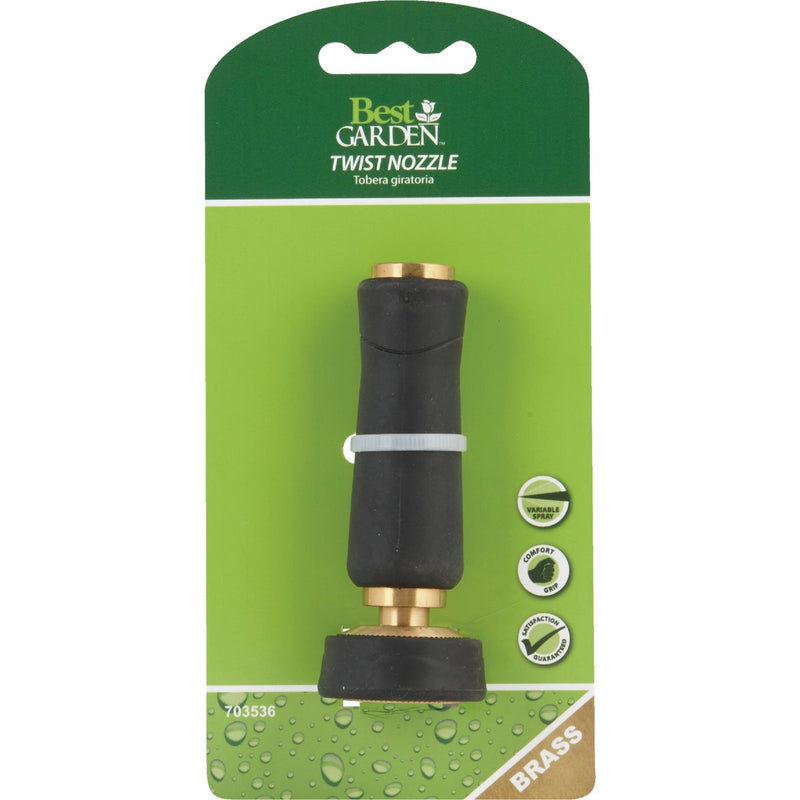 Best Garden Brass Twist Nozzle with Overmold