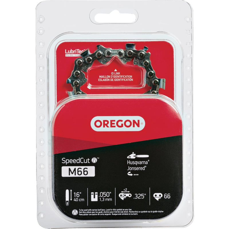 Oregon M66 SpeedCut Saw Chain for 16 in. Bar - 66 Drive Links - fits Echo, Husqvarna and Jonsered, Craftsman, Makita and others