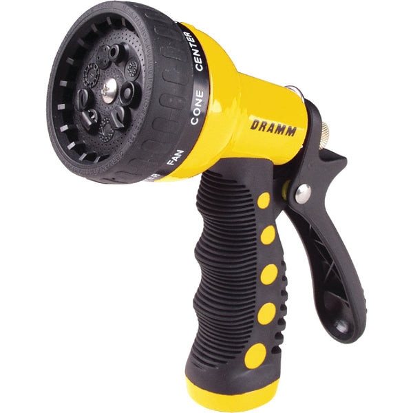 Dramm Heavy-Duty Metal 9-Pattern Nozzle, Yellow