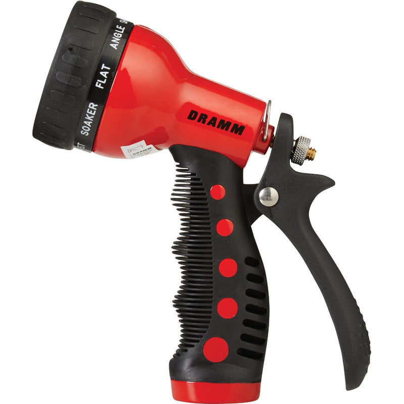 Dramm Heavy-Duty Metal 9-Pattern Nozzle, Red