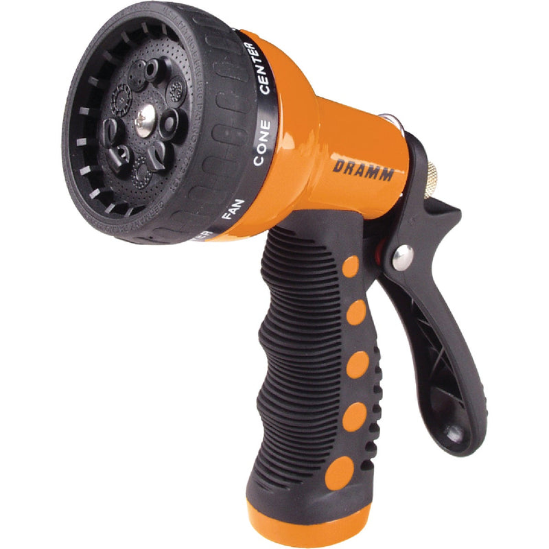 Dramm Heavy-Duty Metal 9-Pattern Nozzle, Orange