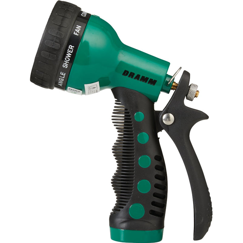 Dramm Heavy-Duty Metal 9-Pattern Nozzle, Green