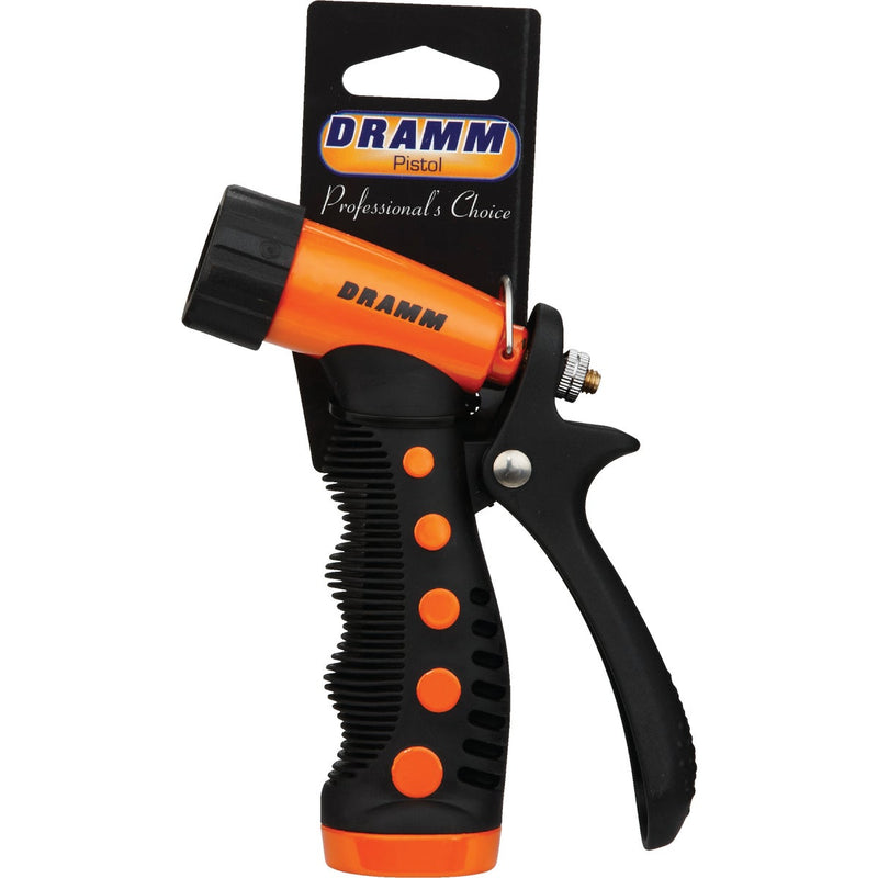 Dramm Heavy-Duty Metal Pistol Nozzle, Orange