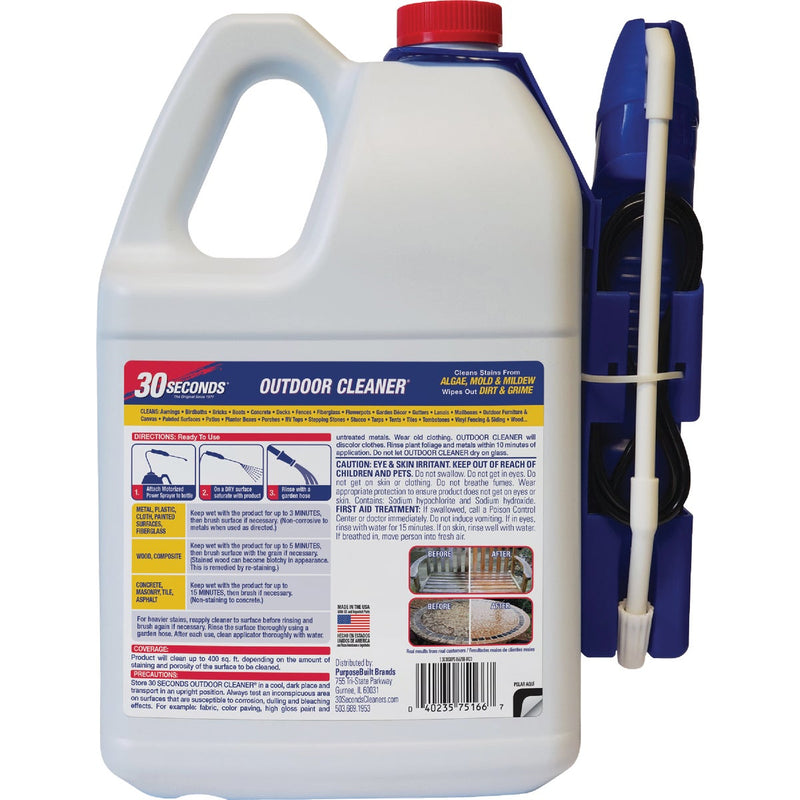 30 seconds 1.3 Gal. Ready To Use Power Sprayer Algae, Mold & Mildew Stain Remover Outdoor Cleaner