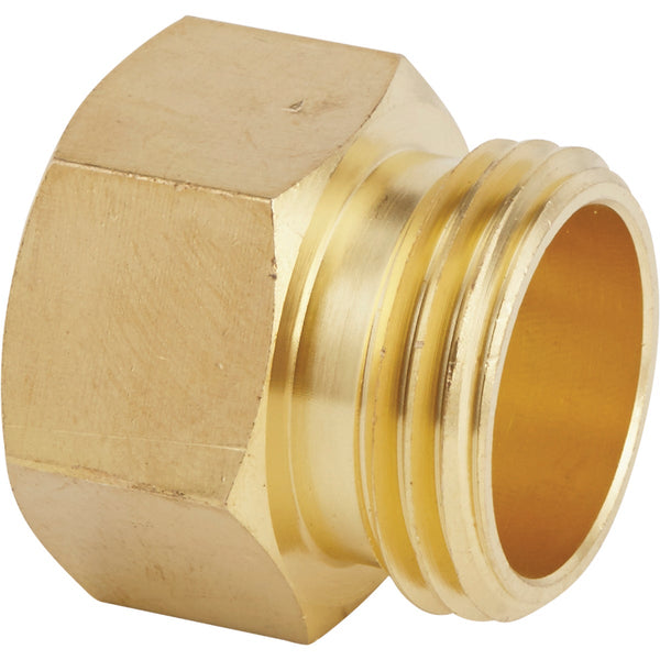 Best Garden 3/4 In. MHT x 3/4 In FPT Brass Non-Swivel Hose Connector