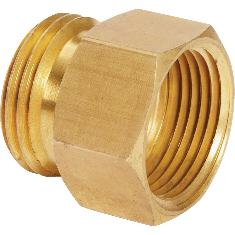 Best Garden 3/4 In. MHT x 3/4 In FPT Brass Non-Swivel Hose Connector