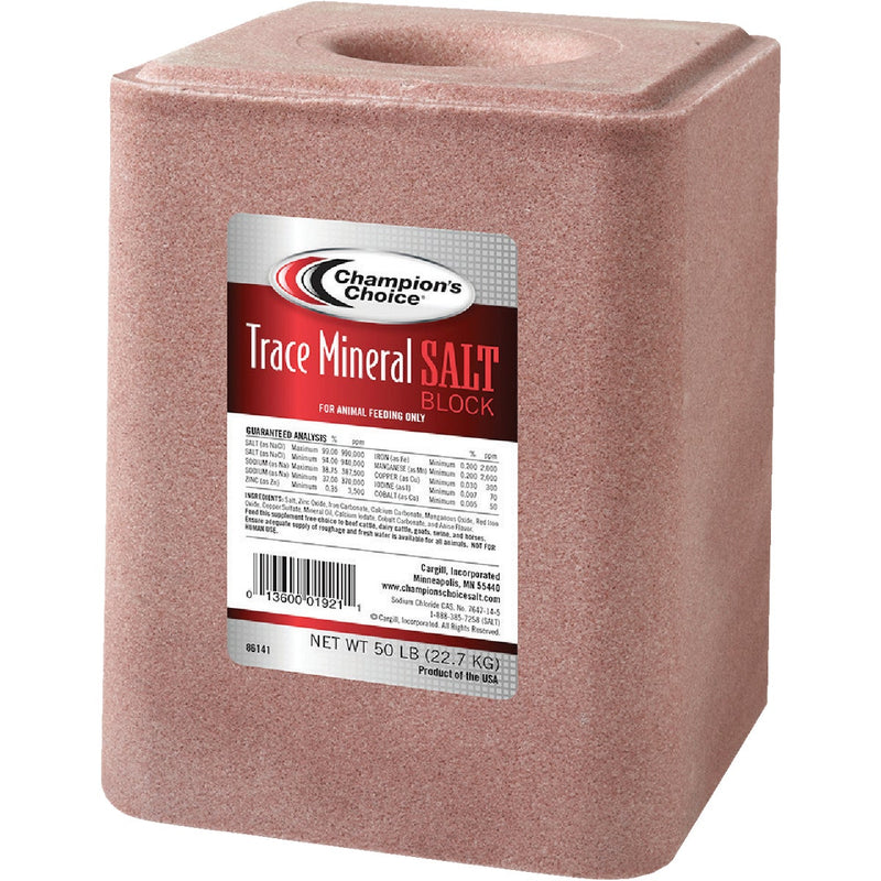 Champions Choice 50 Lb. Trace Mineral Salt Block