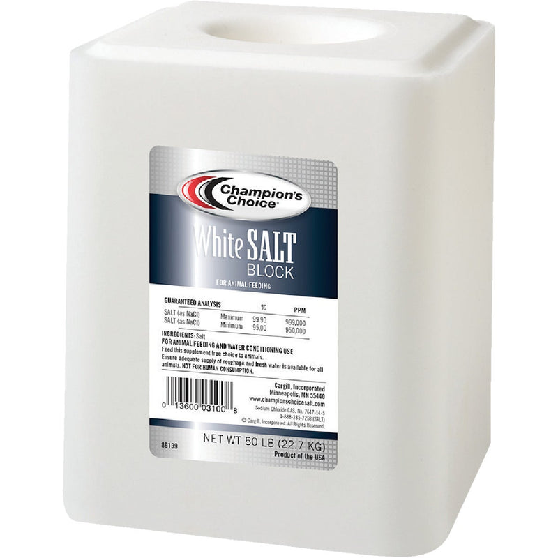 Champions Choice 50 Lb. Plain Salt Block