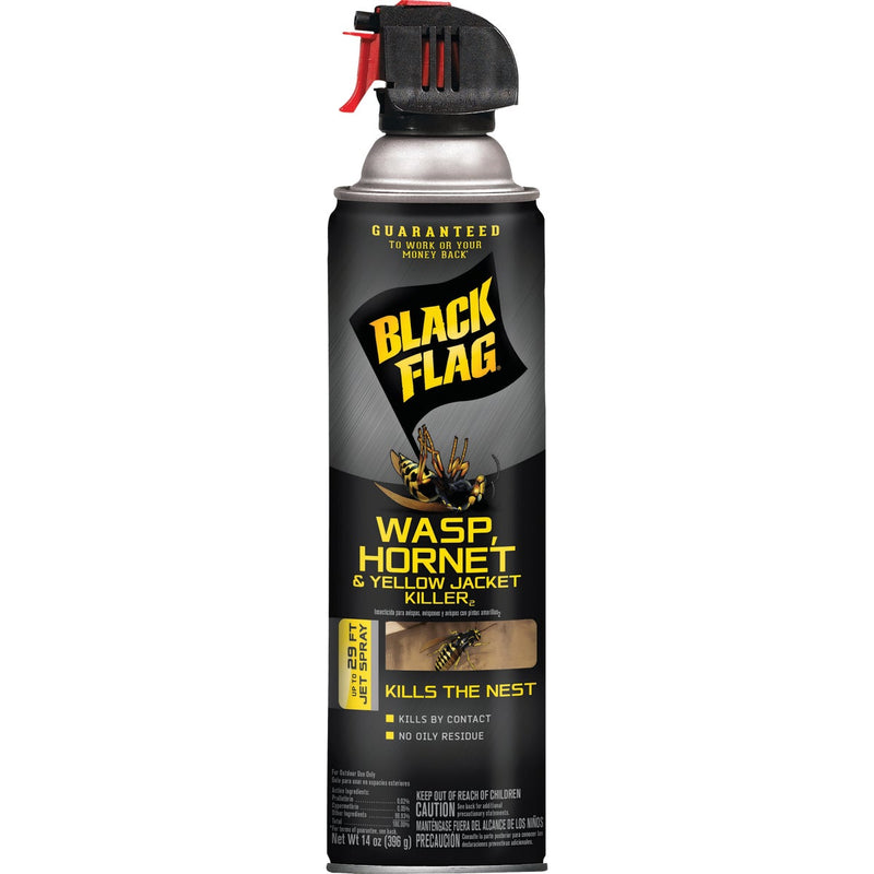 Black Flag 14 Oz. Liquid Aerosol Spray Yellow Jacket, Wasp & Hornet Killer