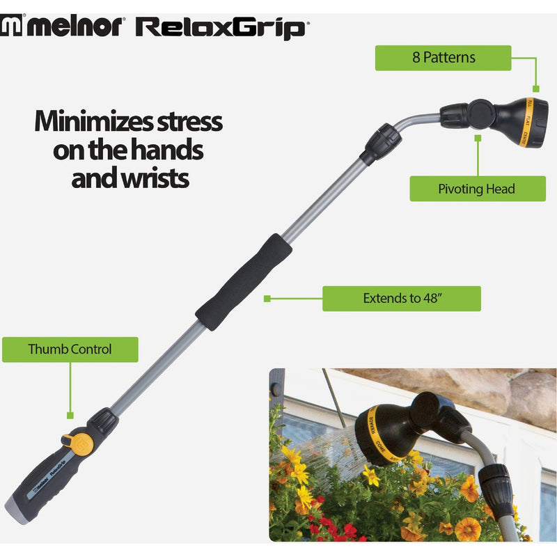 Melnor RelaxGrip 8-Pattern Watering Extension Wand