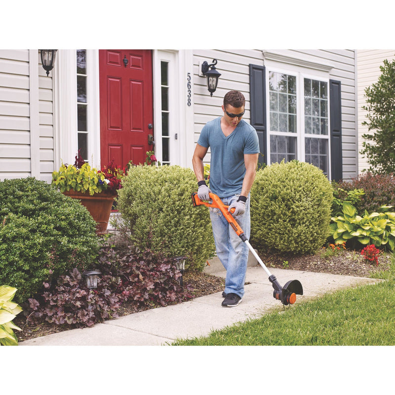 Black & Decker 20V MAX 10 In. Lithium Ion Straight Cordless String Trimmer/Edger