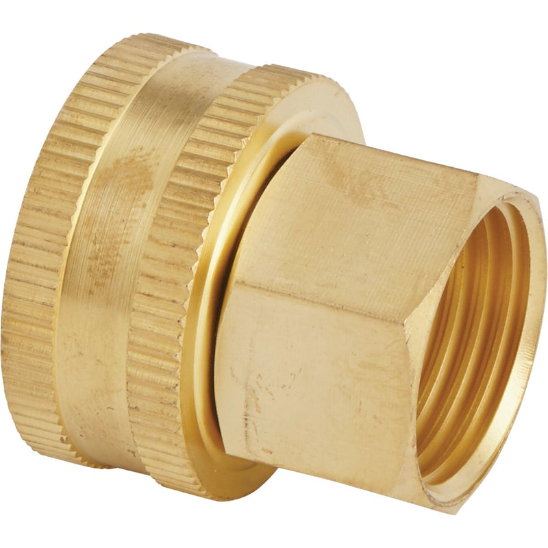 Best Garden 3/4 In. FHT x 1/2 In FPT Brass Swivel Hose Connector