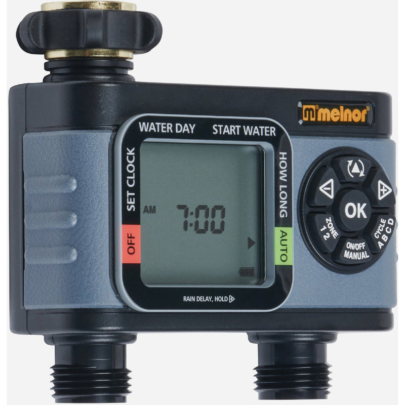 Melnor Hydrologic Electronic 2-Zone Day Specific Programmable Water Timer