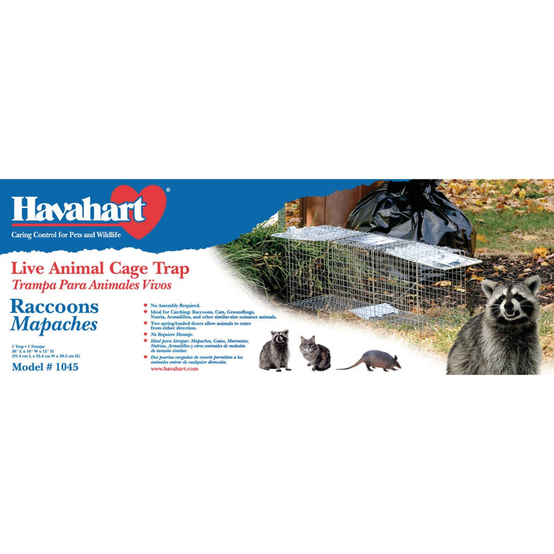 Havahart Galvanized Steel 36 In. 2-Door Large Animal Trap