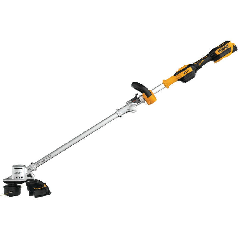 DEWALT 20V MAX Brushless Folding Cordless String Trimmer Kit with 5.0 Ah Battery & Charger