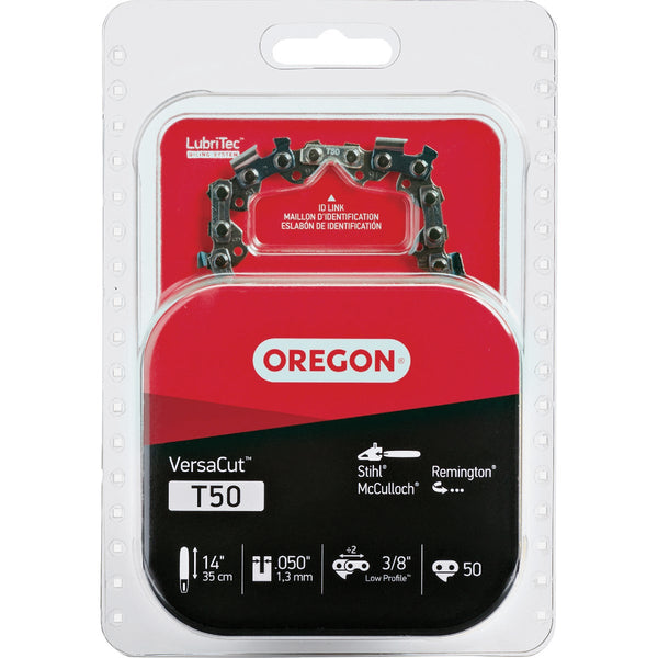 Oregon T50 VersaCut Saw Chain for 14 in. Bar - 50 Drive Links - fits Stihl, Remington, McCulloch, Craftsmand Homelite and more