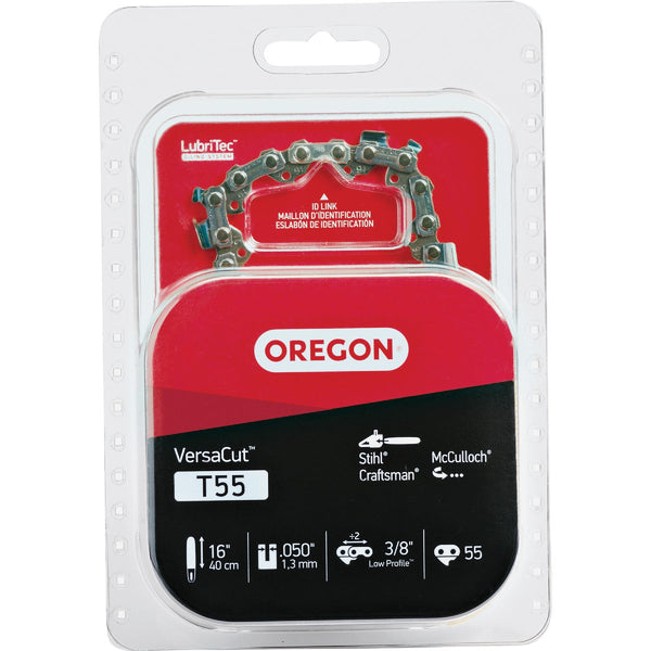 Oregon T55 VersaCut Saw Chain for 16 in. Bar - 55 Drive Links - fits Stihl, Craftsman, McCulloch and Poulan