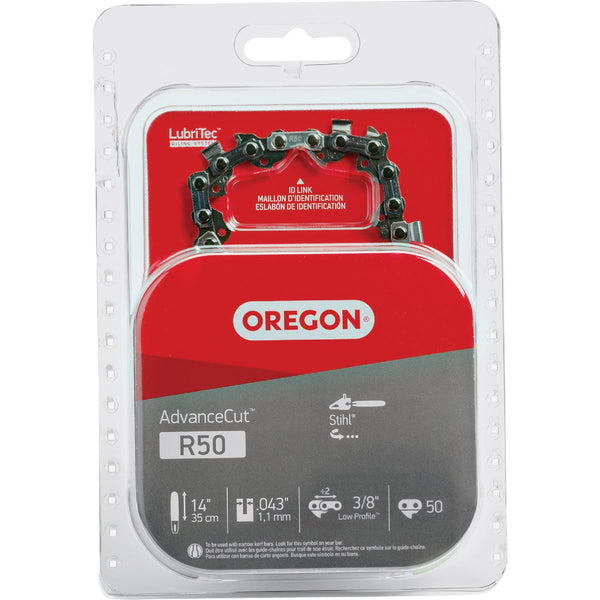 Oregon R50 AdvanceCut Chainsaw Chain for 14 In. Bar - 50 Drive Links - Fits Several Stihl Models