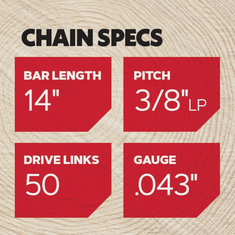 Oregon R50 AdvanceCut Chainsaw Chain for 14 In. Bar - 50 Drive Links - Fits Several Stihl Models