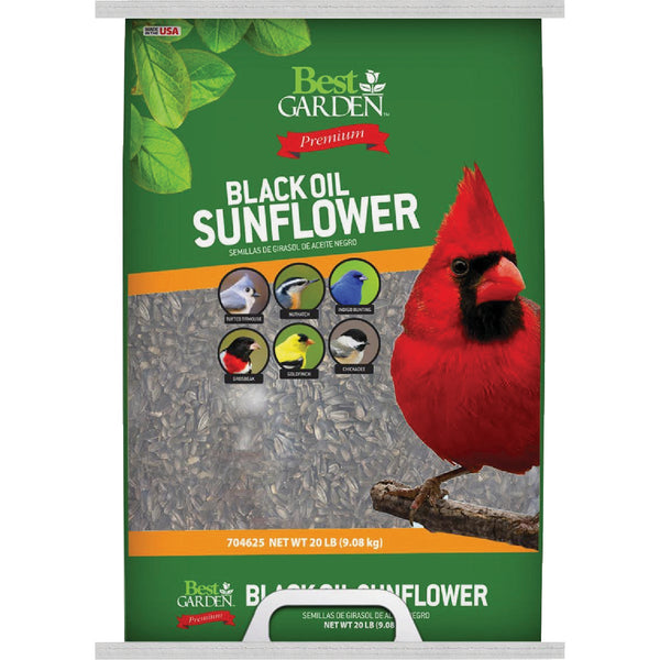 Best Garden 20 Lb. Black Oil Sunflower Wild Bird Seed