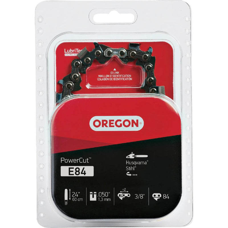 Oregon E84 PowerCut Saw Chain for 24in. Bar - 84 Drive Links - fits Echo, Husqvarna, Stihl and Efco models