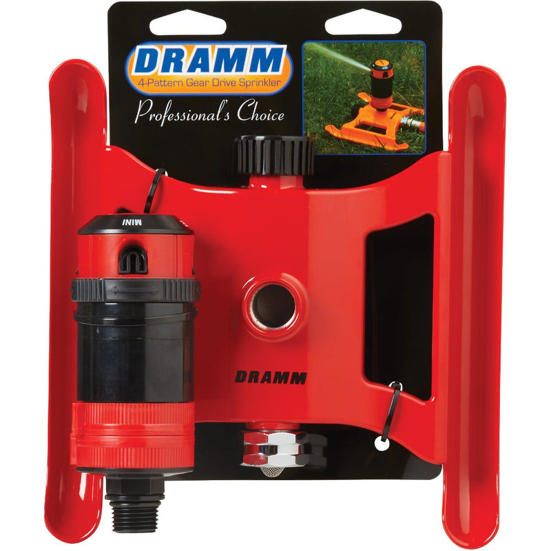 Dramm Metal Adjustable Red Gear Drive Sprinkler