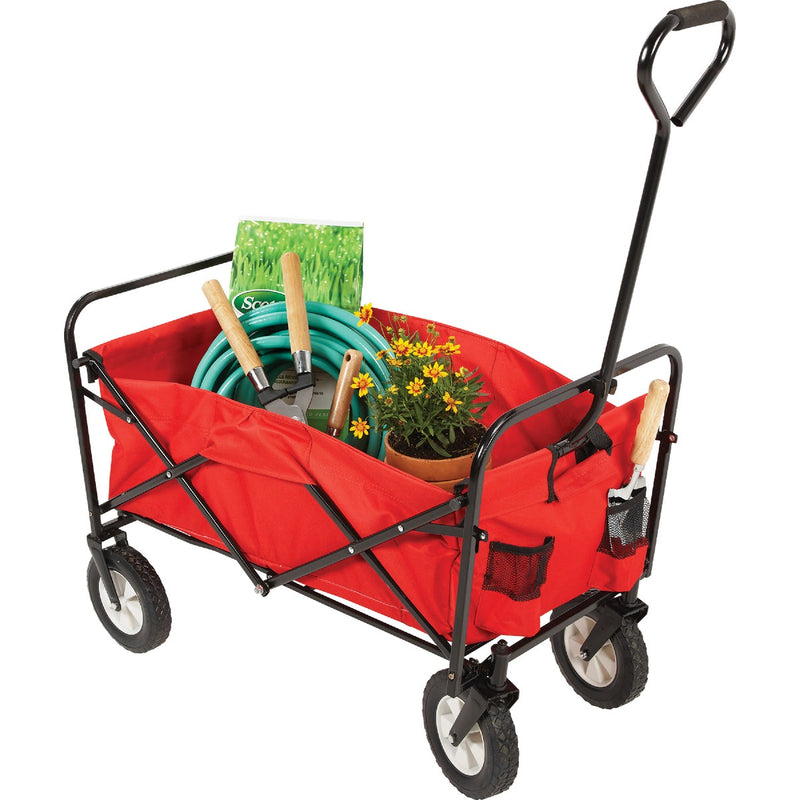 Best Garden 6 Cu. Ft. 150 Lb. Canvas Folding Garden Cart