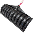 Bully Tools 27 In. Poly Snow Pusher with 46.5 In. Fiberglass Handle