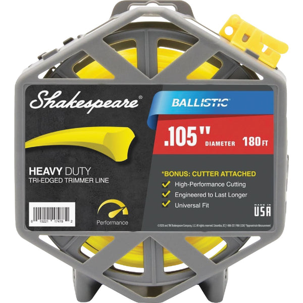 Shakespeare Ballistic 0.105 In.x 180 Ft. Universal Trimmer Line