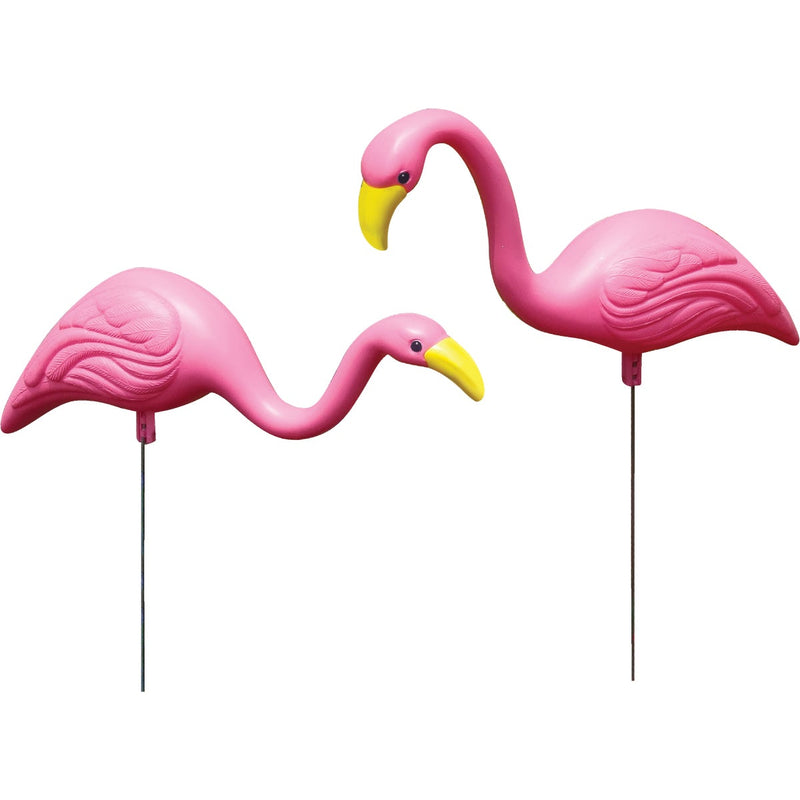 Bloem Pink Flamingo Mini Lawn Ornament (2-Pack)