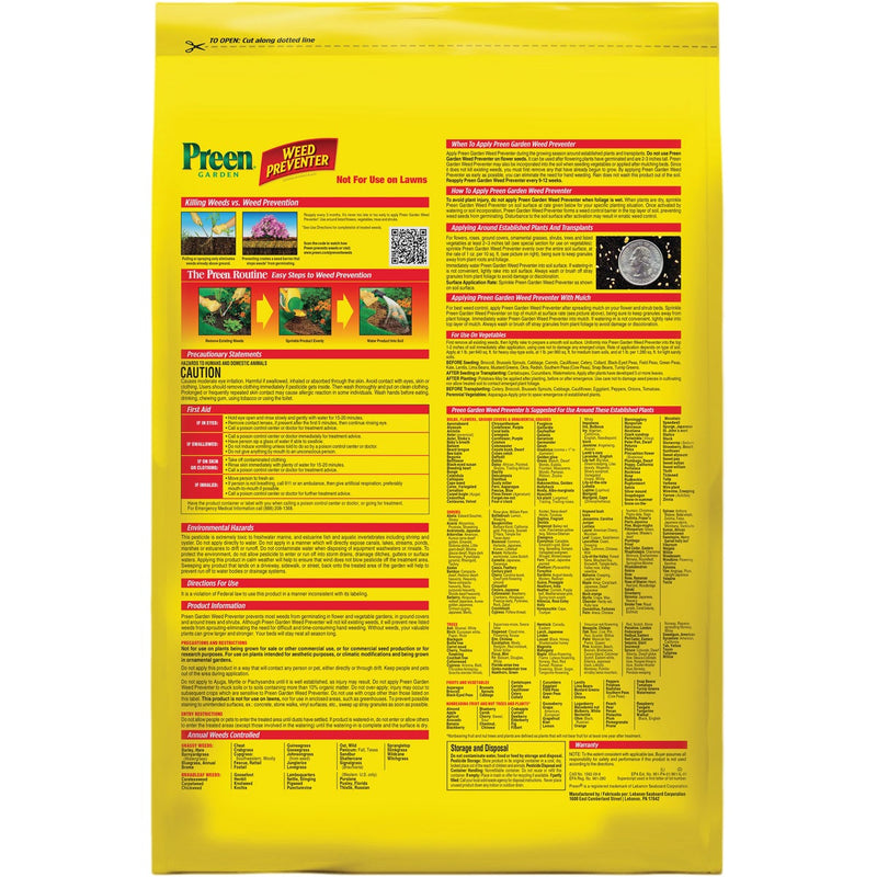 Preen Garden Grass & Weed Preventer, 31.3 Lbs.