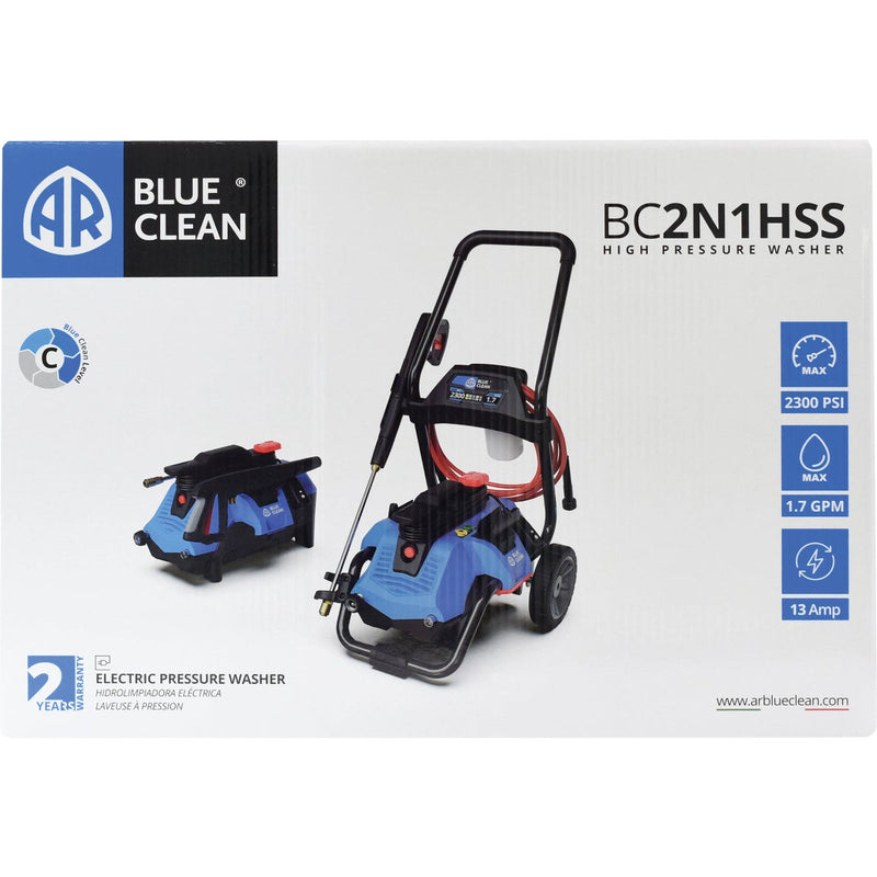 Blue Clean 2300 psi 1.7 GPM Cold Water Electric Pressure Washer