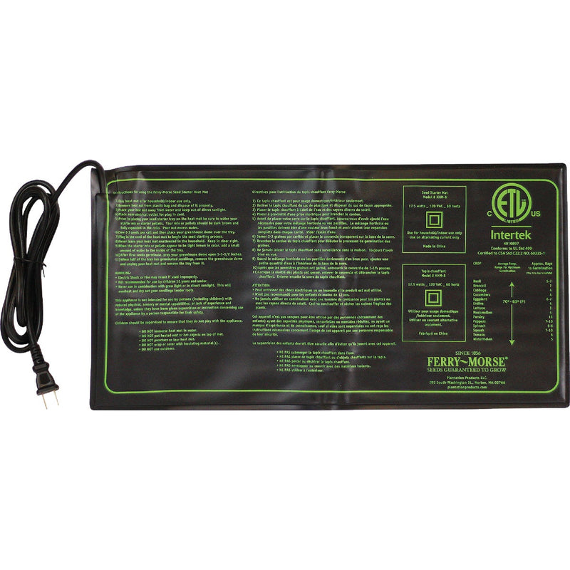 Ferry Morse 10 In. x 20 In. 17.5W Seedling Heat Mat