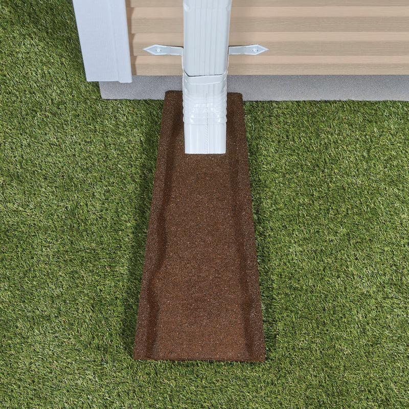 GroundSmart Brown Rubber Splash Block