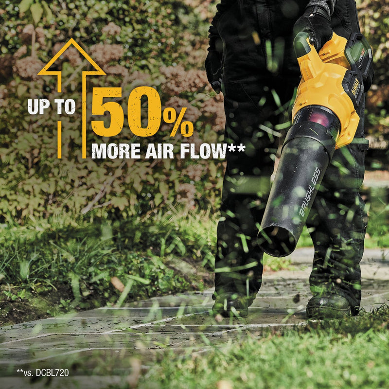 DEWALT FLEXVOLT 60V MAX Brushless Handheld Axial Cordless Blower Kit with FLEXVOLT 9.0 Ah Battery & Charger