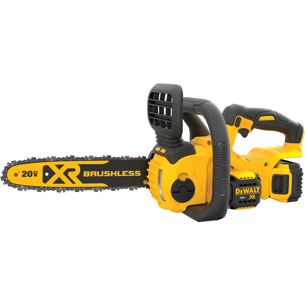 DEWALT 20V MAX XR Brushless 12 In. Compact Cordless Chainsaw Kit with 5.0 Ah Battery & Charger