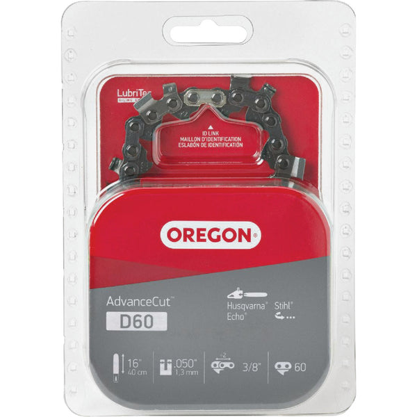 Oregon D60 AdvanceCut Saw Chain for 16 in. Bar - 60 Drive Links - fits Husqvarna, Echo, Stihl, Poulan, Craftsman and others