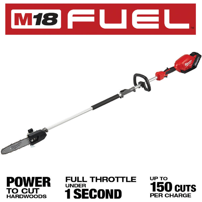 Milwaukee M18 FUEL Brushless 10 In. Cordless Pole Saw Kit with QUIK-LOK Attachment Capability & 8.0 Ah Battery & Charger