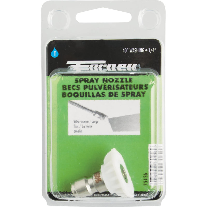 Forney Quick Connect 4.5mm 40 Deg. White Pressure Washer Spray Tip