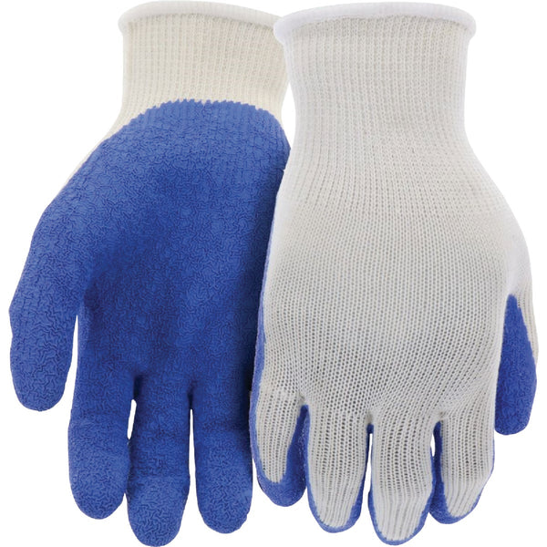 Do it Best Men's Large Latex Coated Glove, Blue (3-Pack)