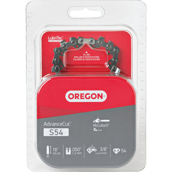 Oregon S54 AdvanceCut Saw Chain for 16 in. Bar - 54 Drive Links - fits Craftsman, McCulloch, Remington and more