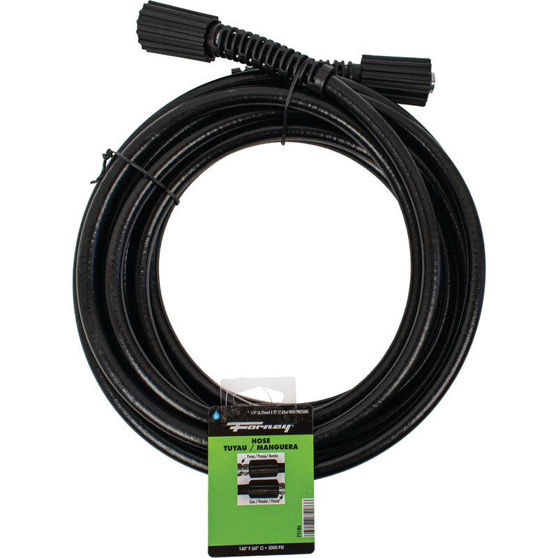 Forney 1/4 In. x 25 Ft. 3000 psi Female Pressure Washer Hose