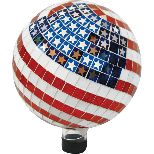 Alpine 10 In. Dia. Glass American Flag Gazing Globe